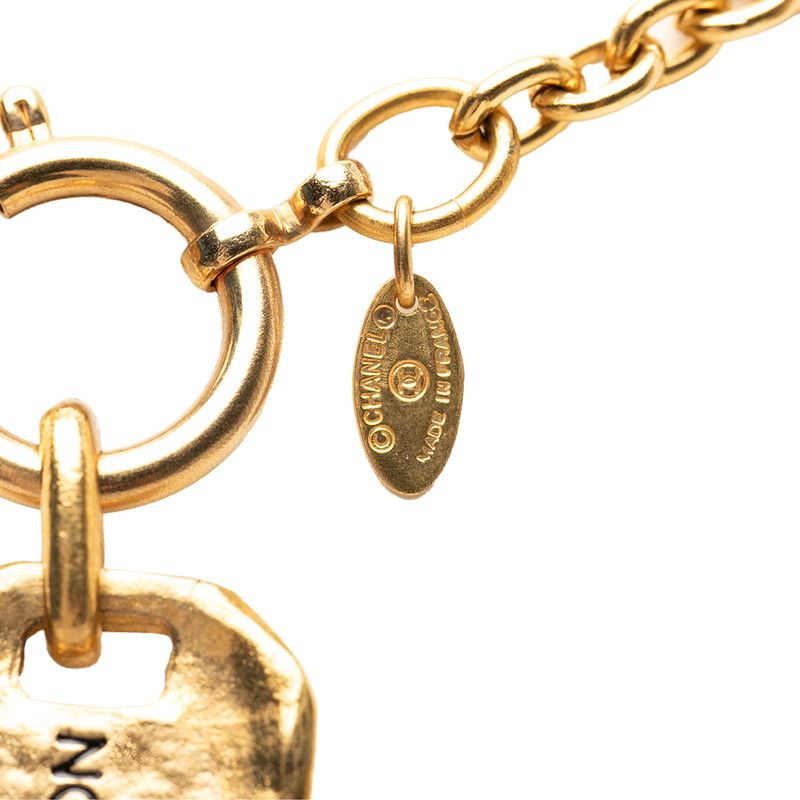 Chanel 31 Rue Cambon Chain Plate Pendant Gold Plated — view 4