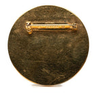 Chanel CC Logo 31 Rue Cambon le Round Brooch Gold Black Plated — view 2