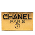 Chanel CC Logo Plate Brooch Gold Plated