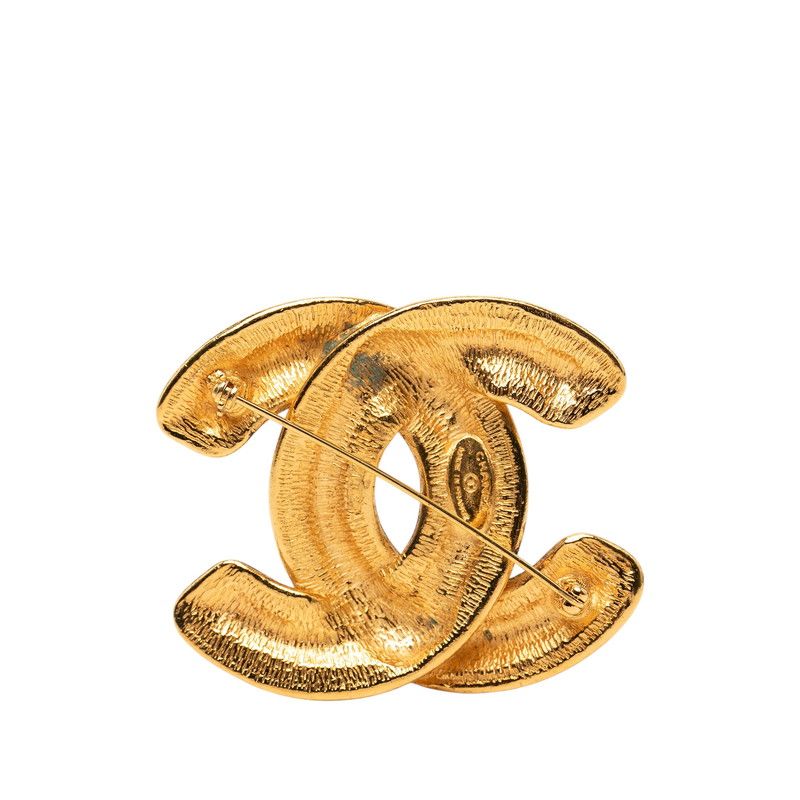 Chanel CC Logo Brooch Gold Plated — view 2