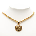 Chanel CC Logo Vintage Chain Pendant 94 Gold Plated — view 5