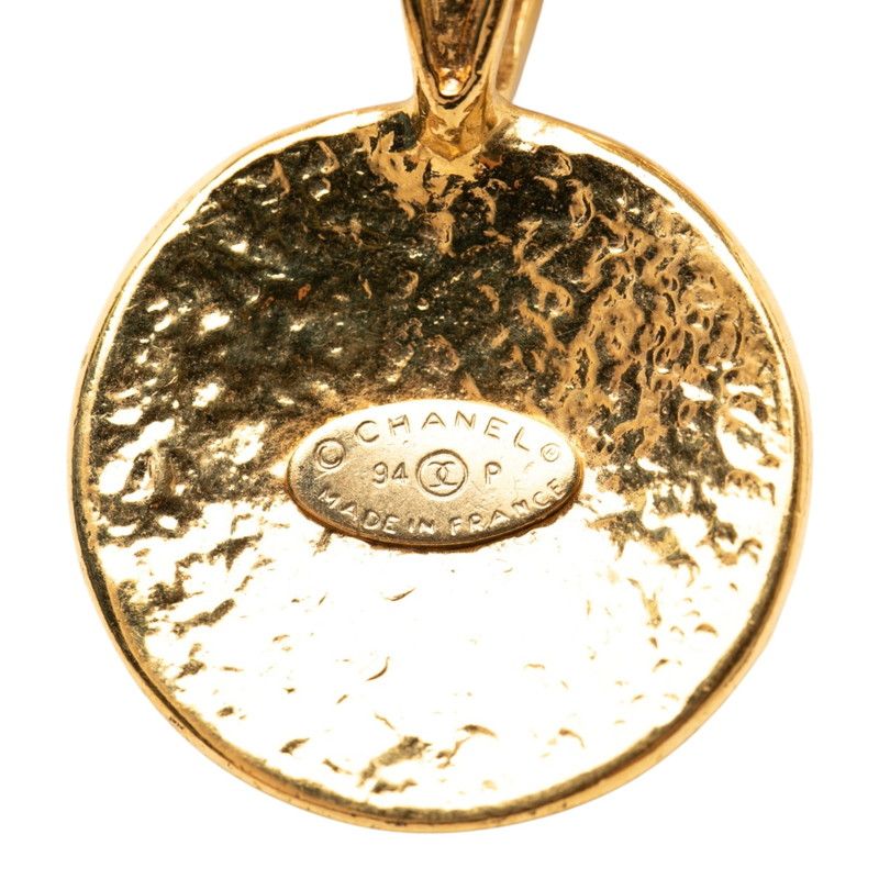 Chanel CC Logo Vintage Chain Pendant 94 Gold Plated — view 3