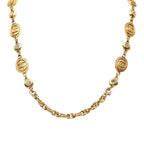 Chanel CC Logo Chain Necklace Gold Rhinestone Plated — view 3
