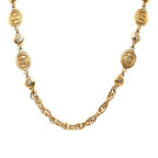 Chanel CC Logo Chain Necklace Gold Rhinestone Plated — view 2
