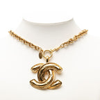 Chanel CC Logo Chain Pendant Gold Plated — view 6