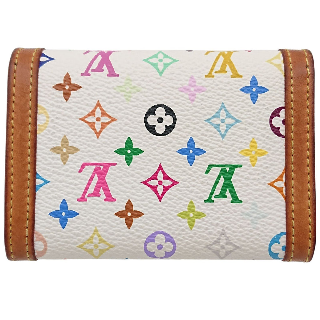 Louis Vuitton Coin Case Porte-Monnaie Pla Monogram Multicolor Blanc — view 2