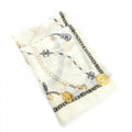 Chanel Shawl Scarf White