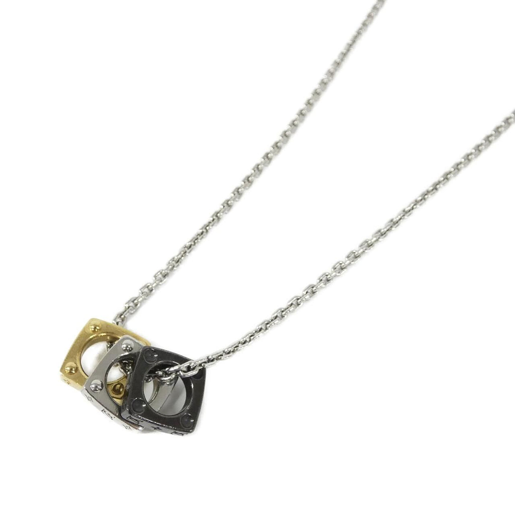 Louis Vuitton Pendant Monogram Gold Necklace