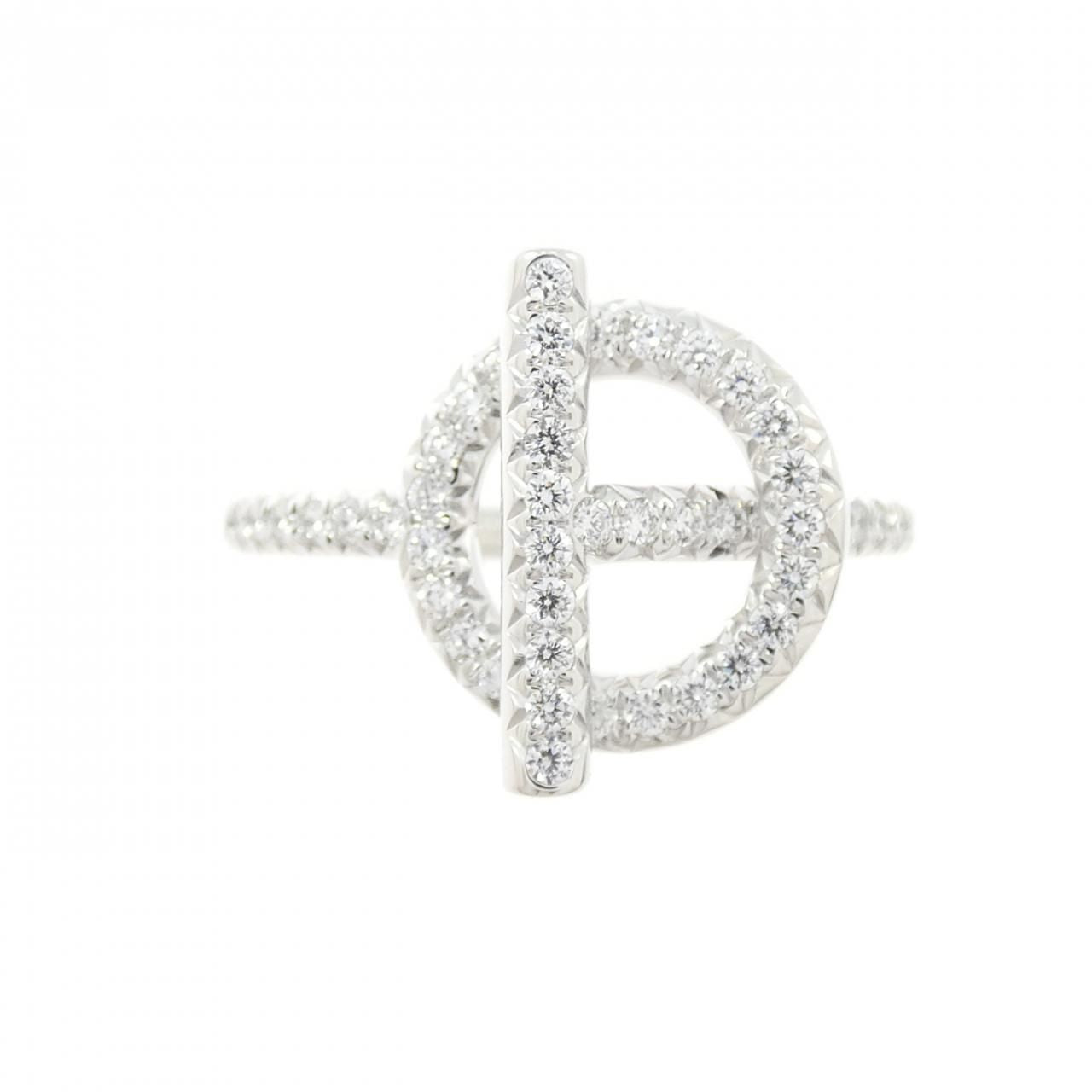 Hermes Echappee Ring White Gold — view 2