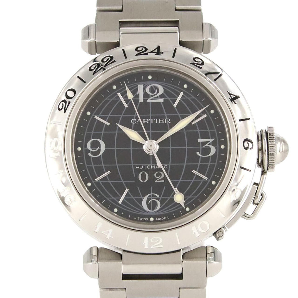Cartier Pasha C GMT Grande Date SS Automatic Winding Watch