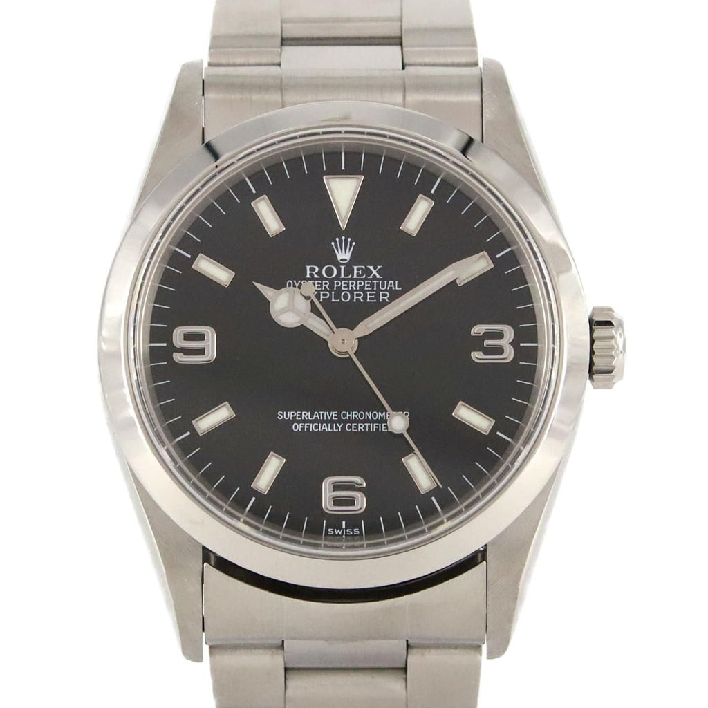 Rolex Explorer I SS Automatic Winding a Number Watch