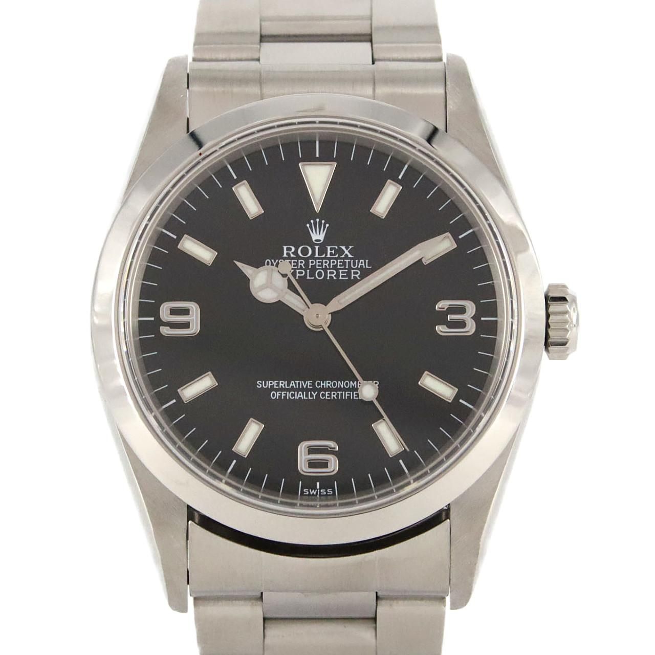 Rolex Explorer I SS Automatic Winding a Number Watch