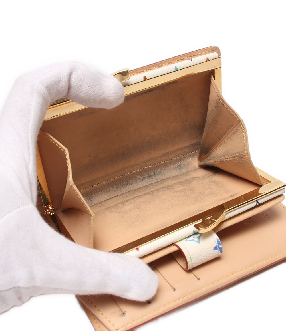 Louis Vuitton Bifold Wallet Kiss Lock Portefeuille Viennois Multicolor — view 7