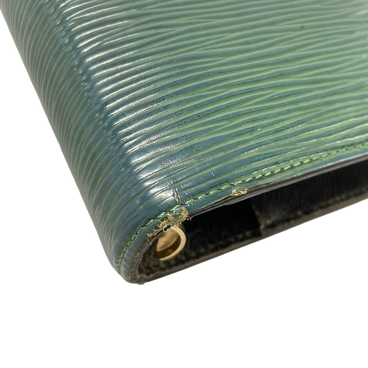 Louis Vuitton Notebook Epi Agenda MM Borneo Green Leather — view 9