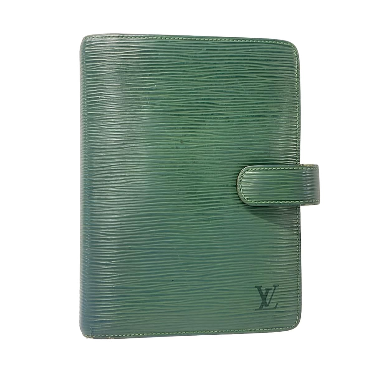 Louis Vuitton Notebook Epi Agenda MM Borneo Green Leather