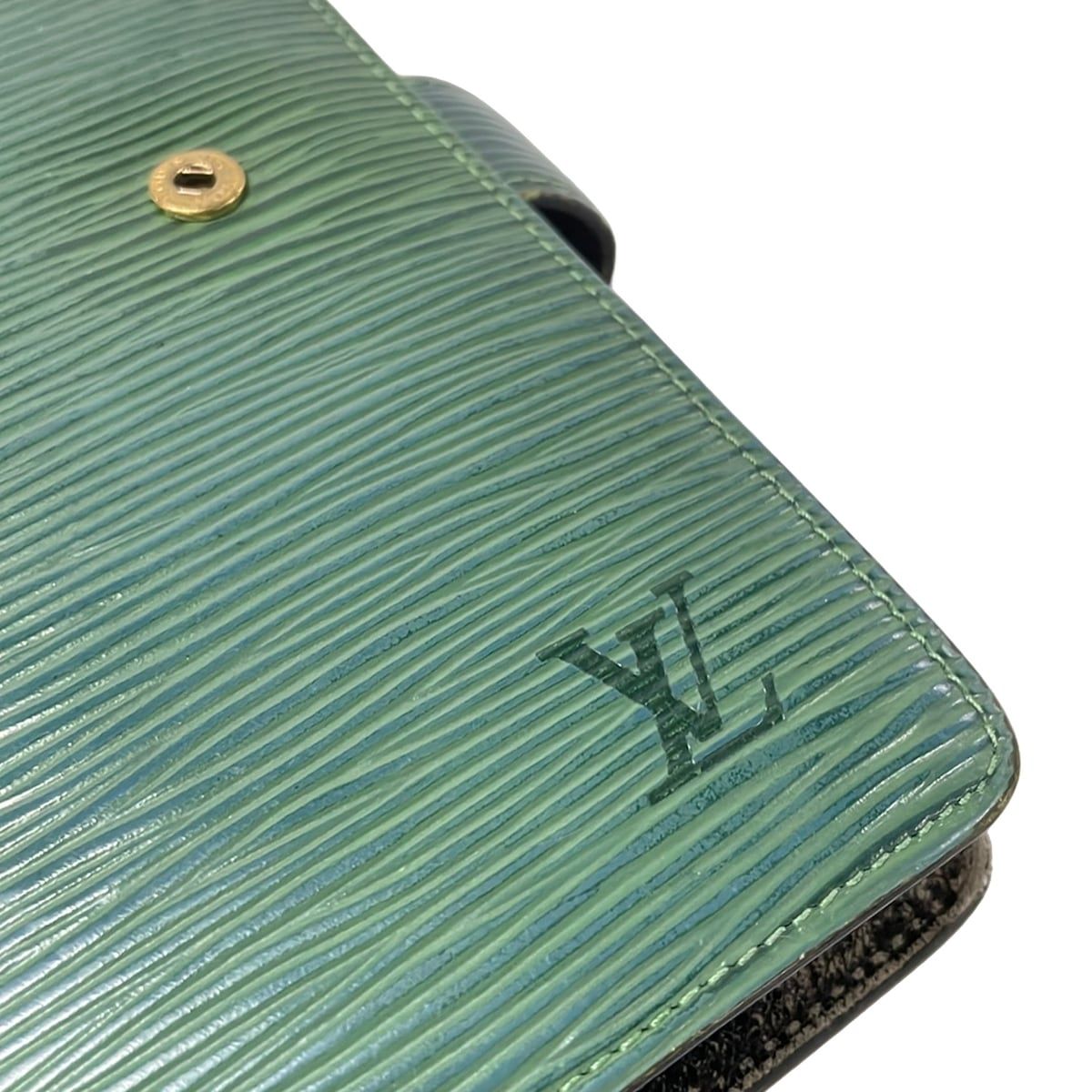 Louis Vuitton Notebook Epi Agenda MM Borneo Green Leather — view 8