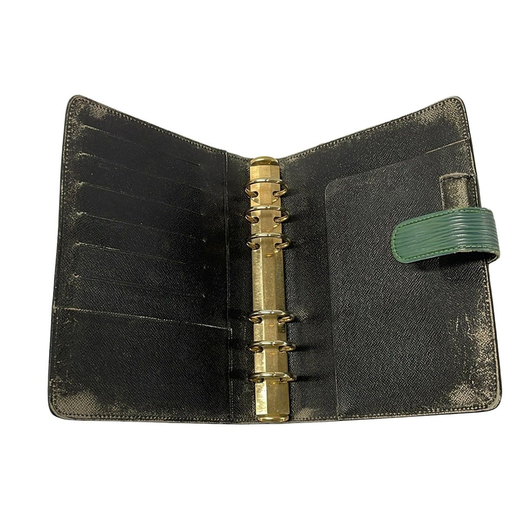 Louis Vuitton Notebook Epi Agenda MM Borneo Green Leather — view 3