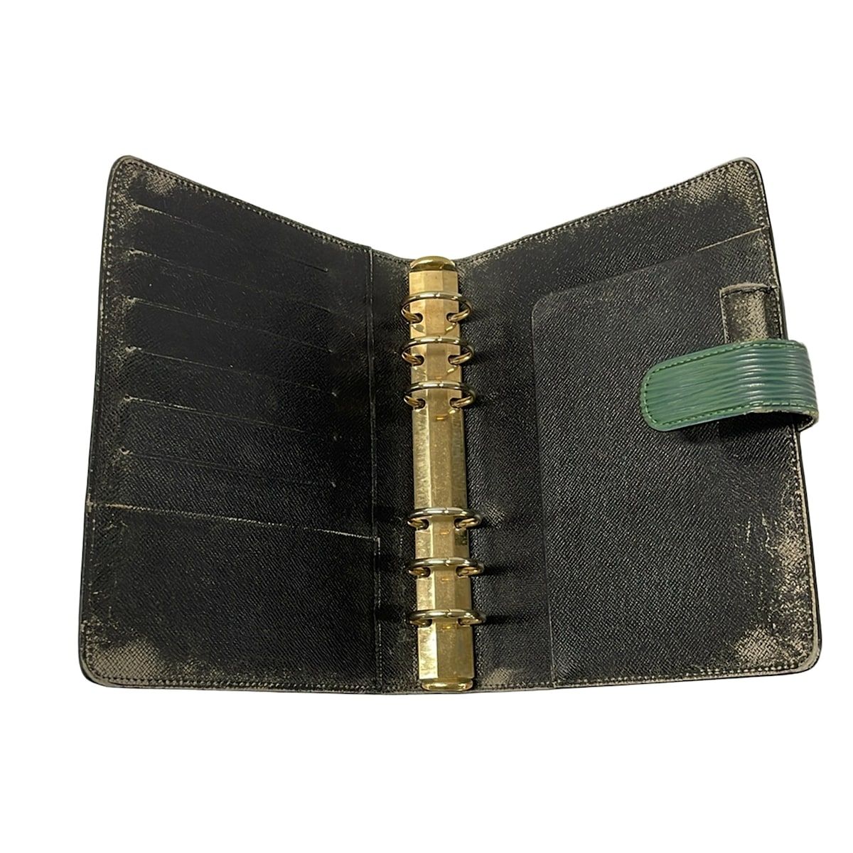 Louis Vuitton Notebook Epi Agenda MM Borneo Green Leather — view 3