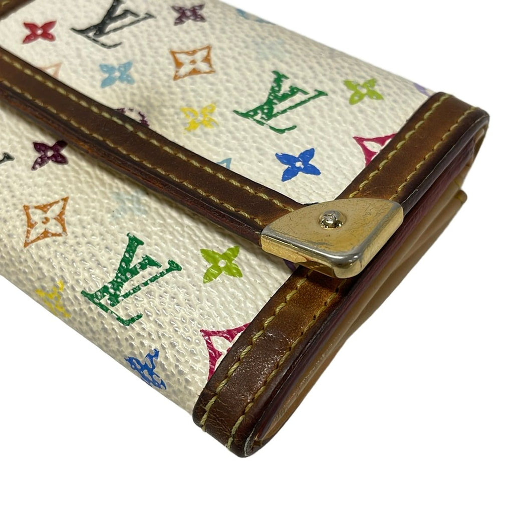 Louis Vuitton Coin Case Monogram Multicolor Porto Monet Pla Blanc — view 6