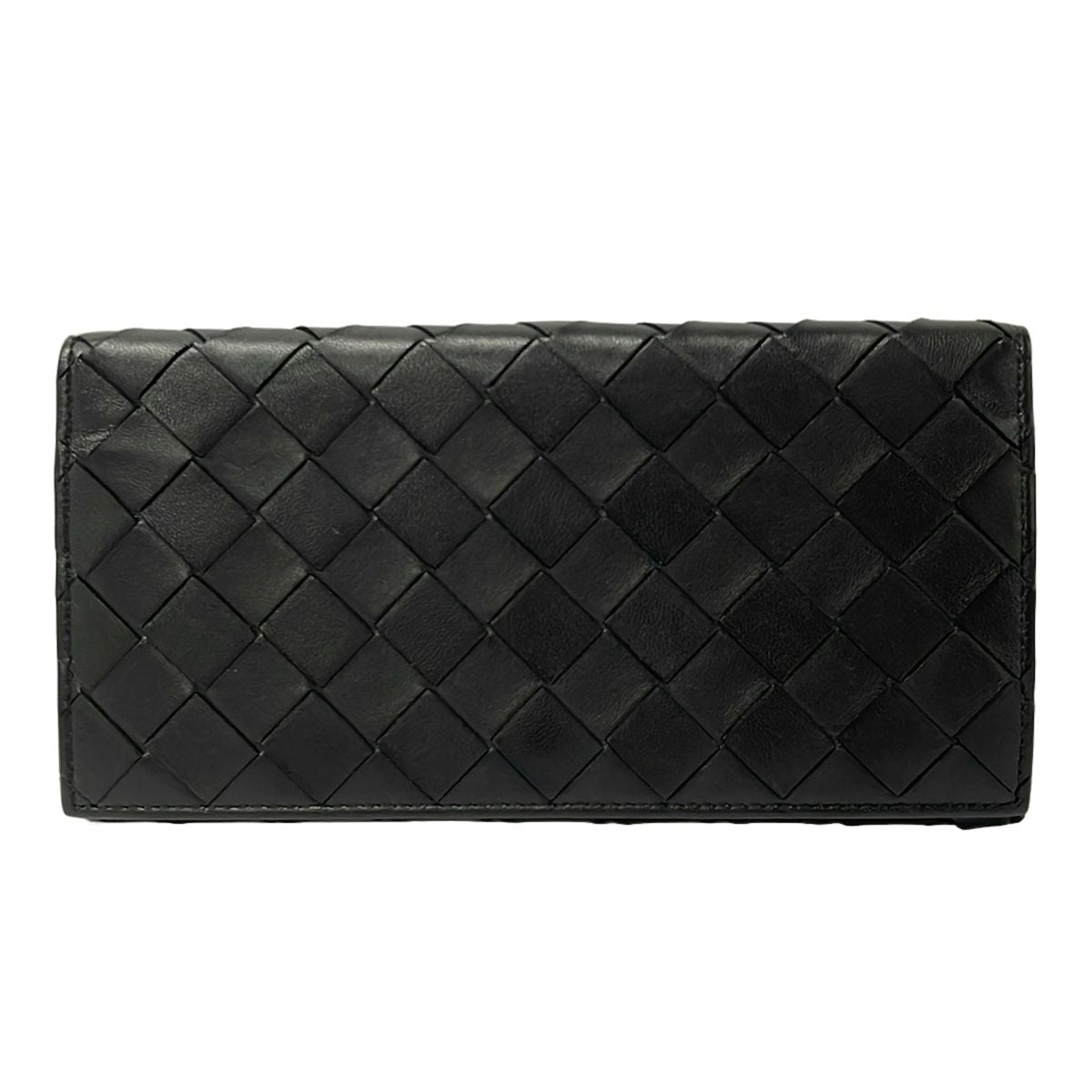 Bottega Veneta Wallet Intrecciato Black Leather — view 2