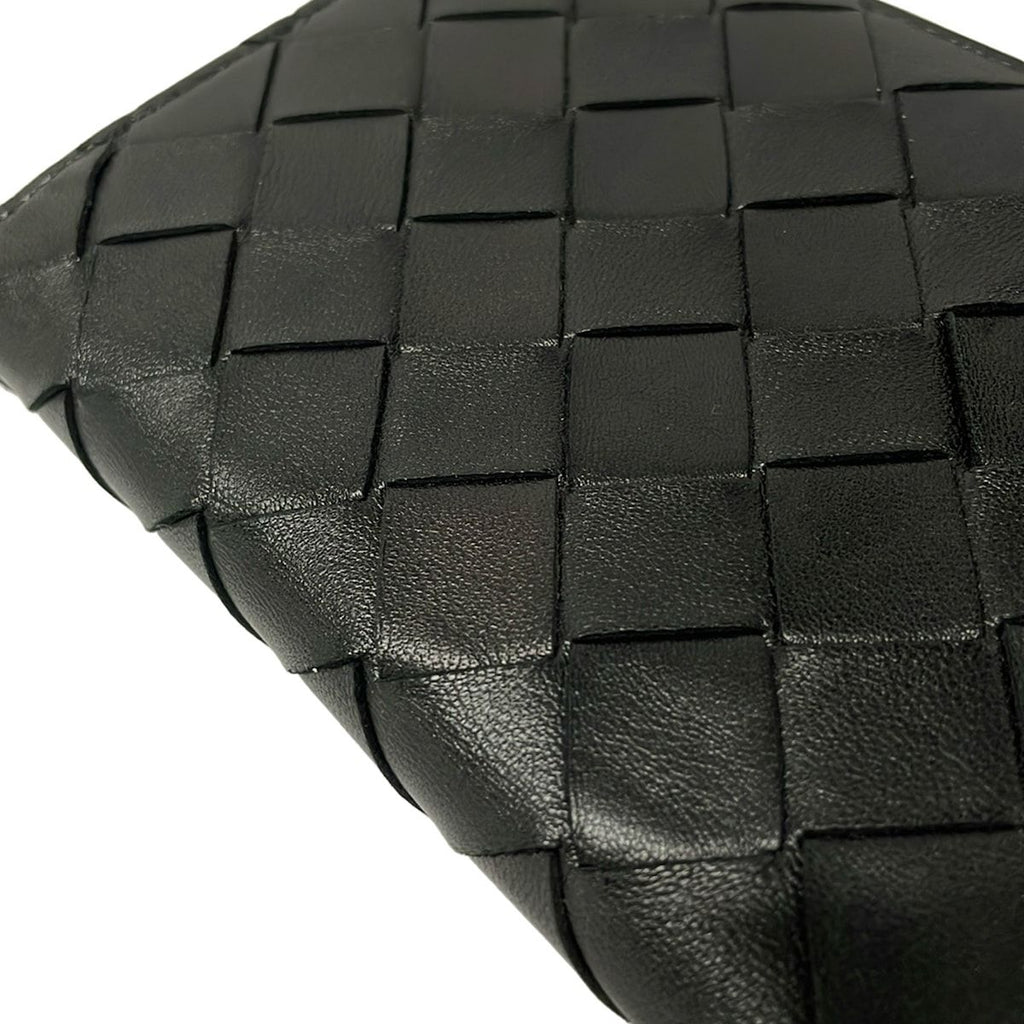 Bottega Veneta Wallet Intrecciato Black Leather — view 8