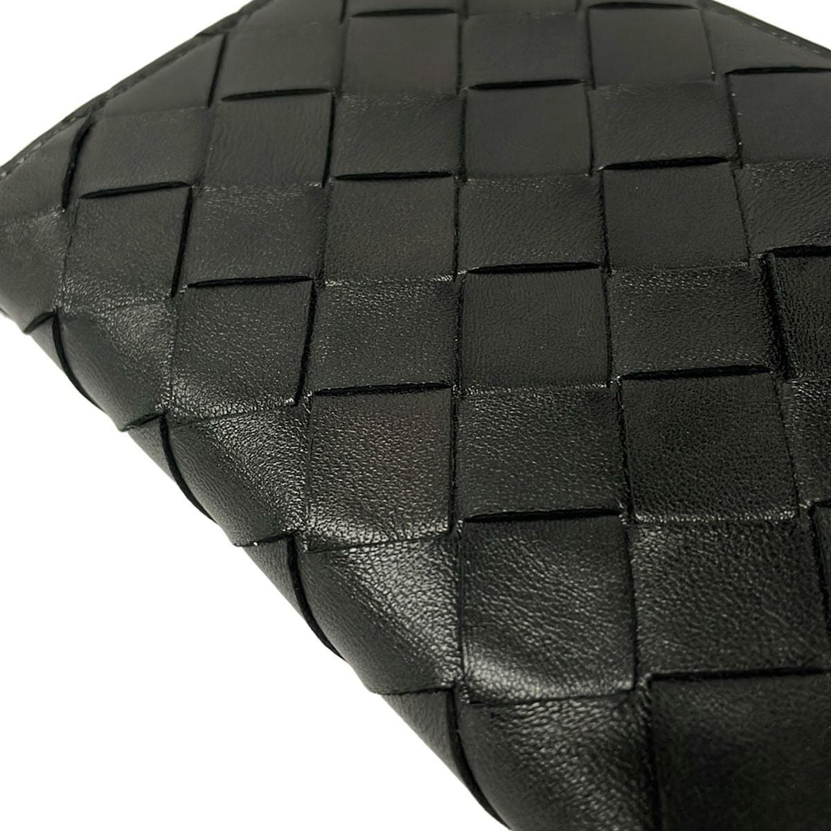 Bottega Veneta Wallet Intrecciato Black Leather — view 8
