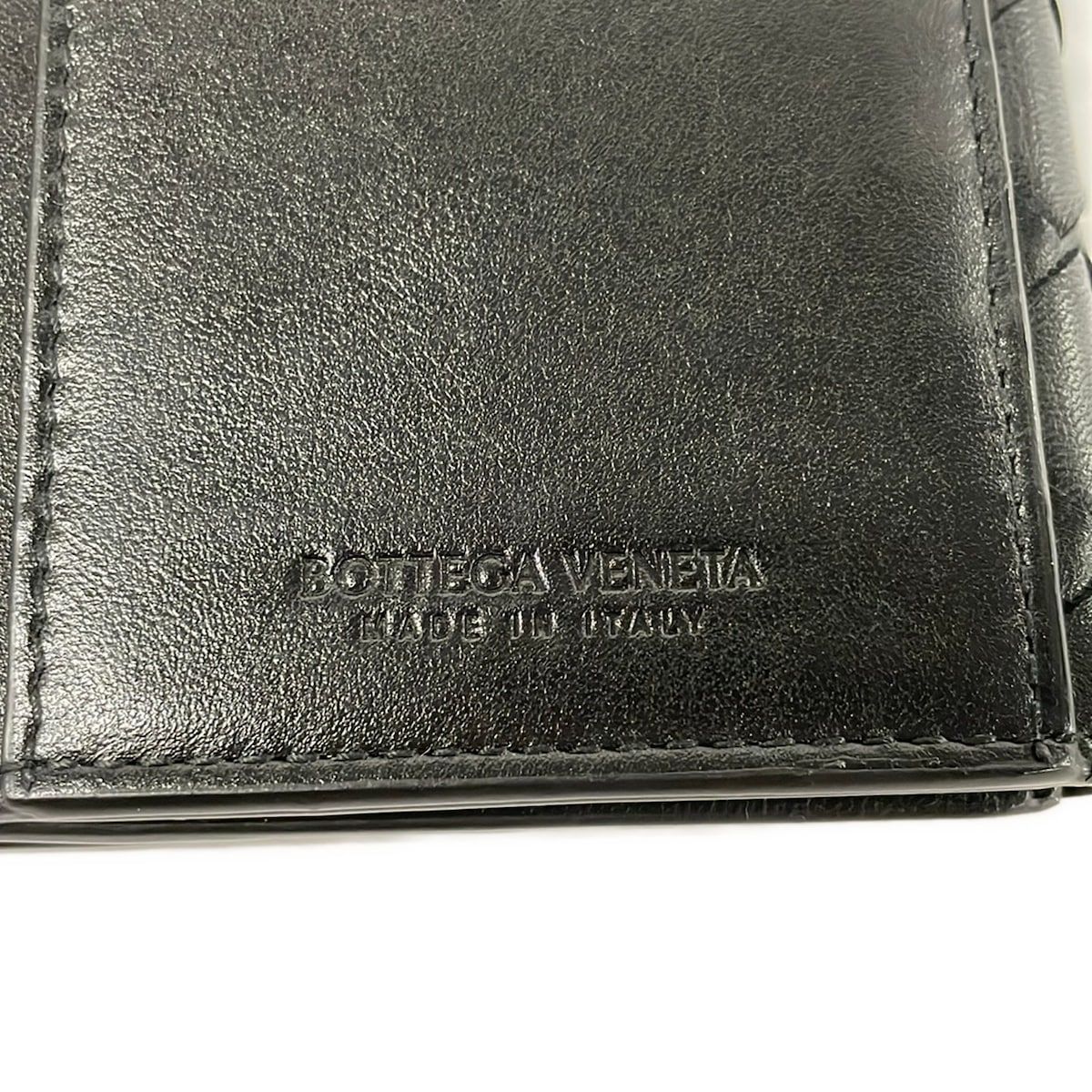 Bottega Veneta Wallet Intrecciato Black Leather — view 5