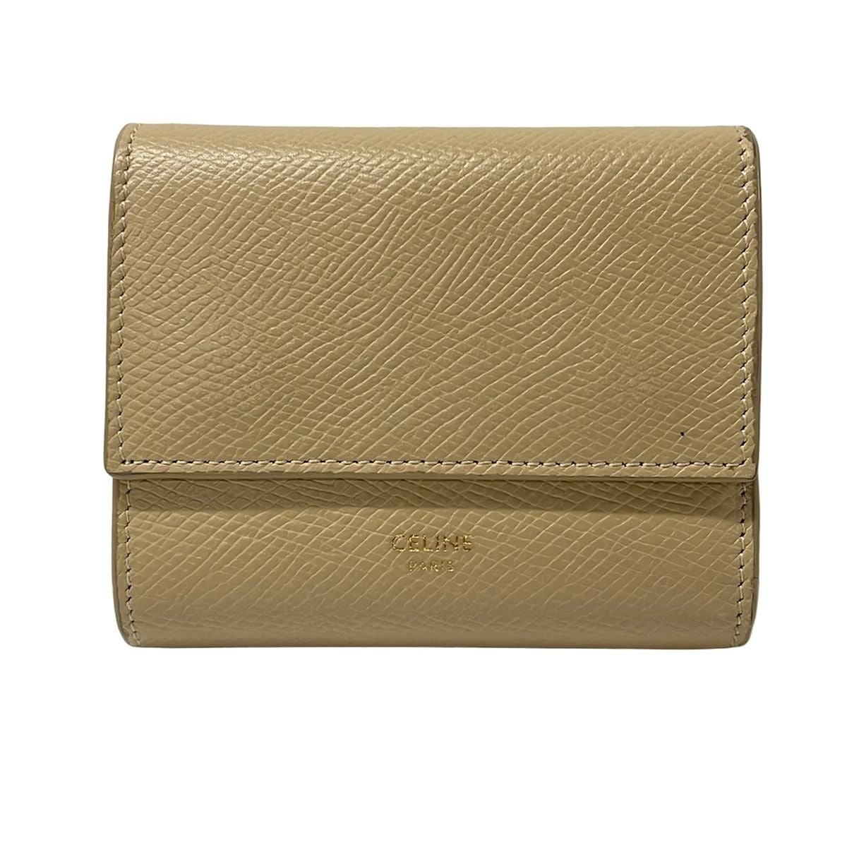 Celine Trifold Wallet Small Beige