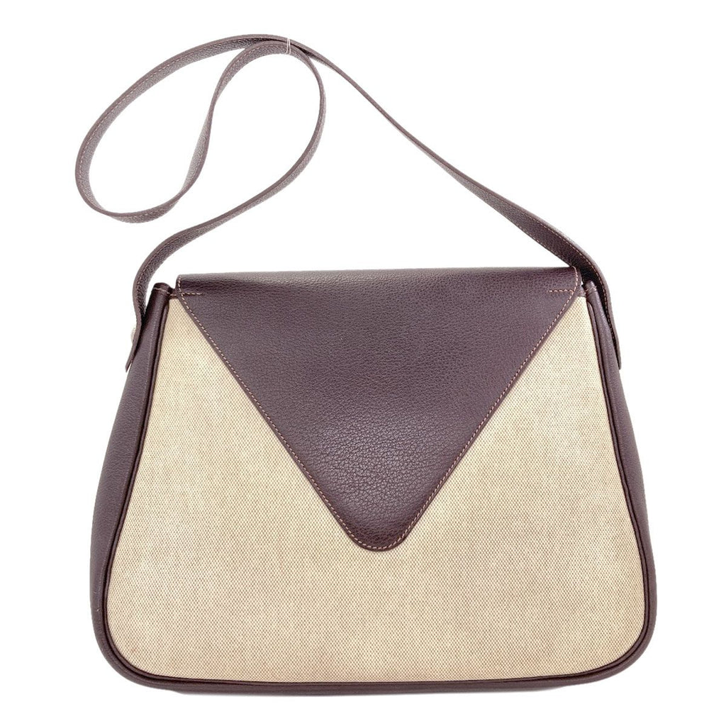 Hermes Christine Silver Shoulder Bag Toile — view 2