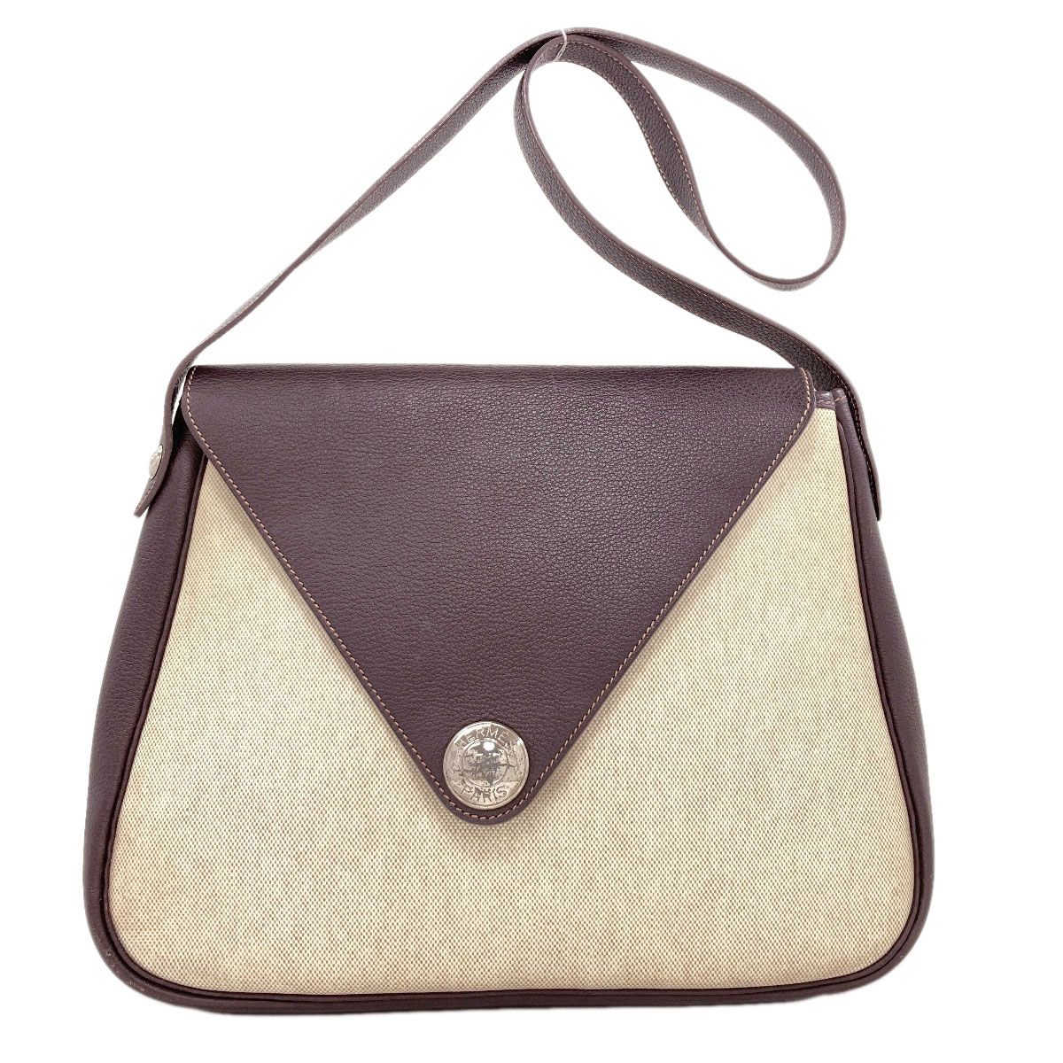 Hermes Christine Silver Shoulder Bag Toile