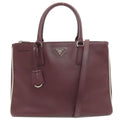 Prada Logo 2-Way Tote Saffiano