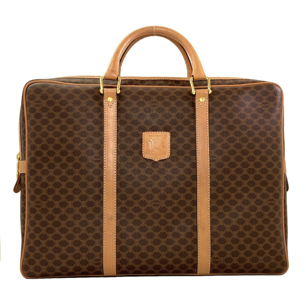 Celine Macadam Pattern Business Bag Leather