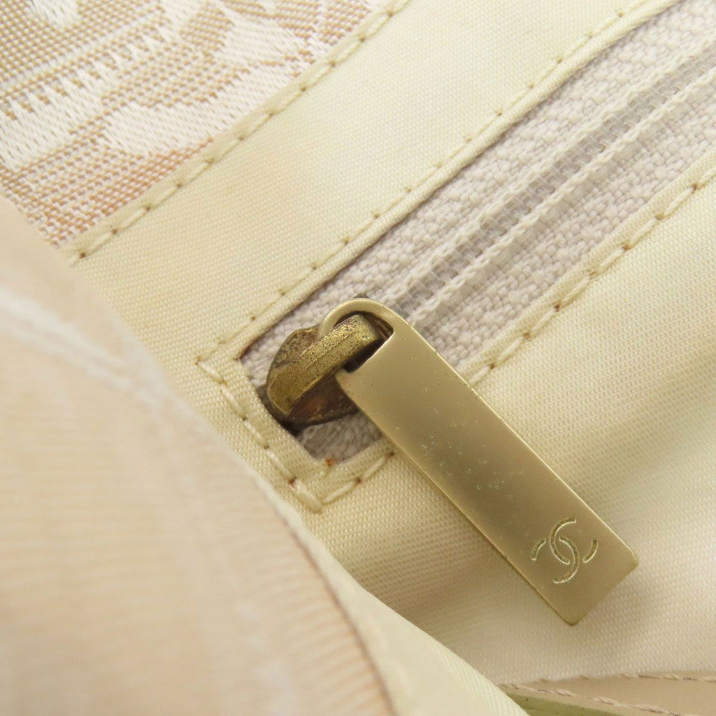 Chanel New Travel Line MM Gold Tote Nylon Jacquard — view 9