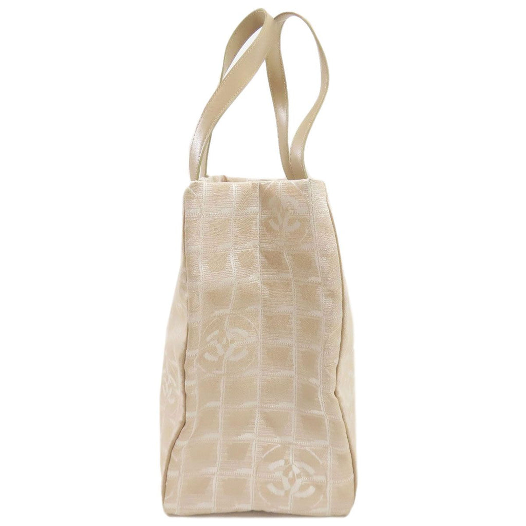 Chanel New Travel Line MM Gold Tote Nylon Jacquard — view 3