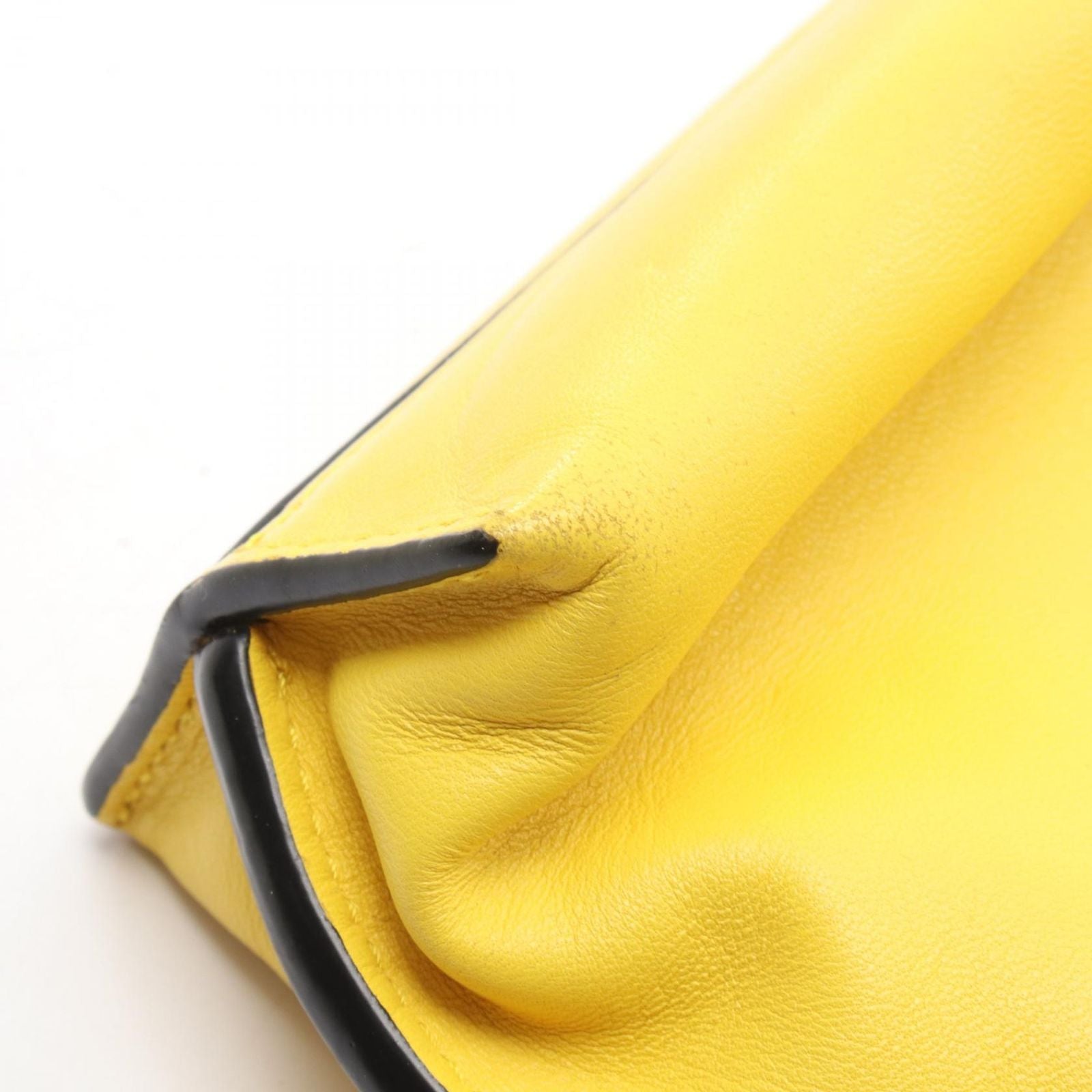 Loewe Shoulder Bag Flamenco Clutch Mini Yellow Leather — view 7
