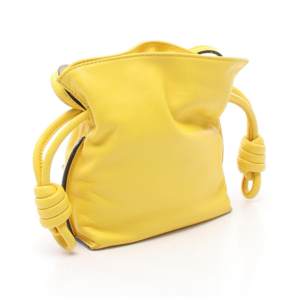 Loewe Shoulder Bag Flamenco Clutch Mini Yellow Leather — view 2