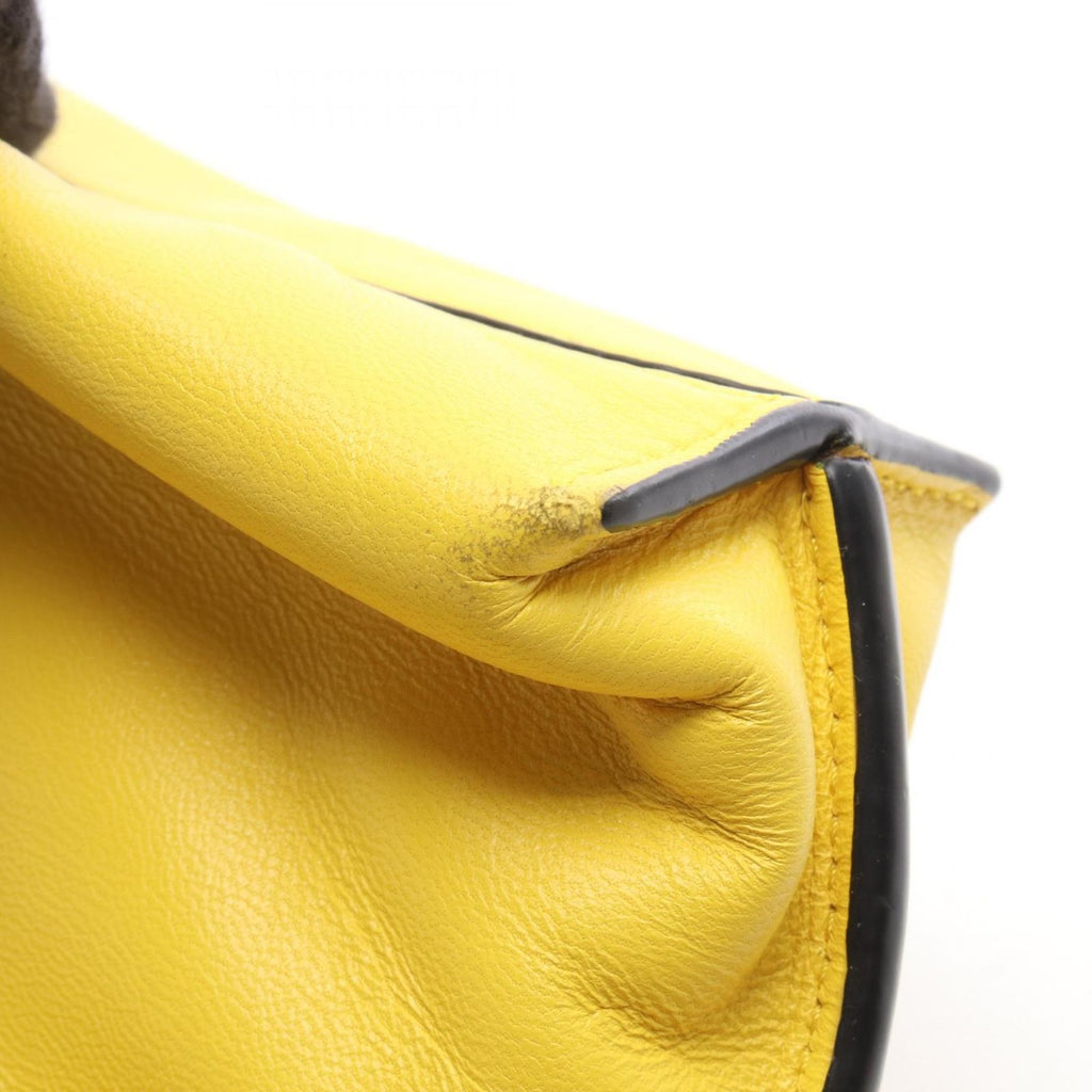 Loewe Shoulder Bag Flamenco Clutch Mini Yellow Leather — view 8