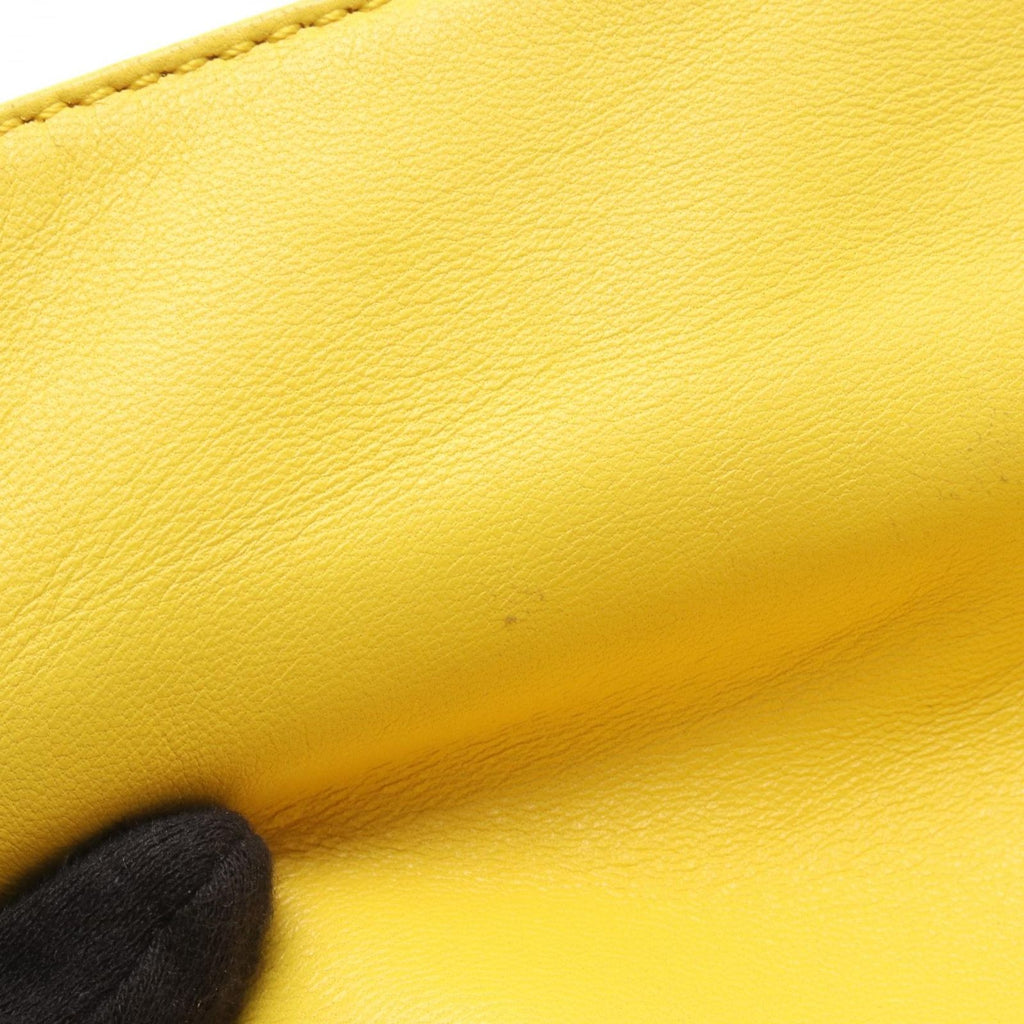 Loewe Shoulder Bag Flamenco Clutch Mini Yellow Leather — view 9