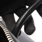 Prada Handbag Glace'calf 2-Way Bijou Studs Black Leather Perforated Tote — view 8