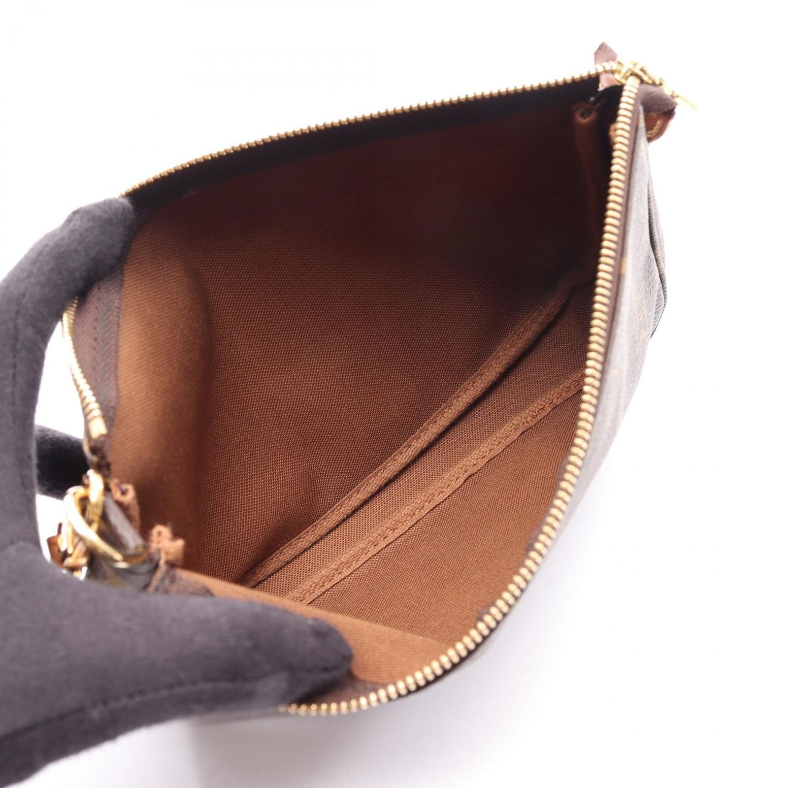 Louis Vuitton Handbag Pochette Monogram Canvas Leather — view 3