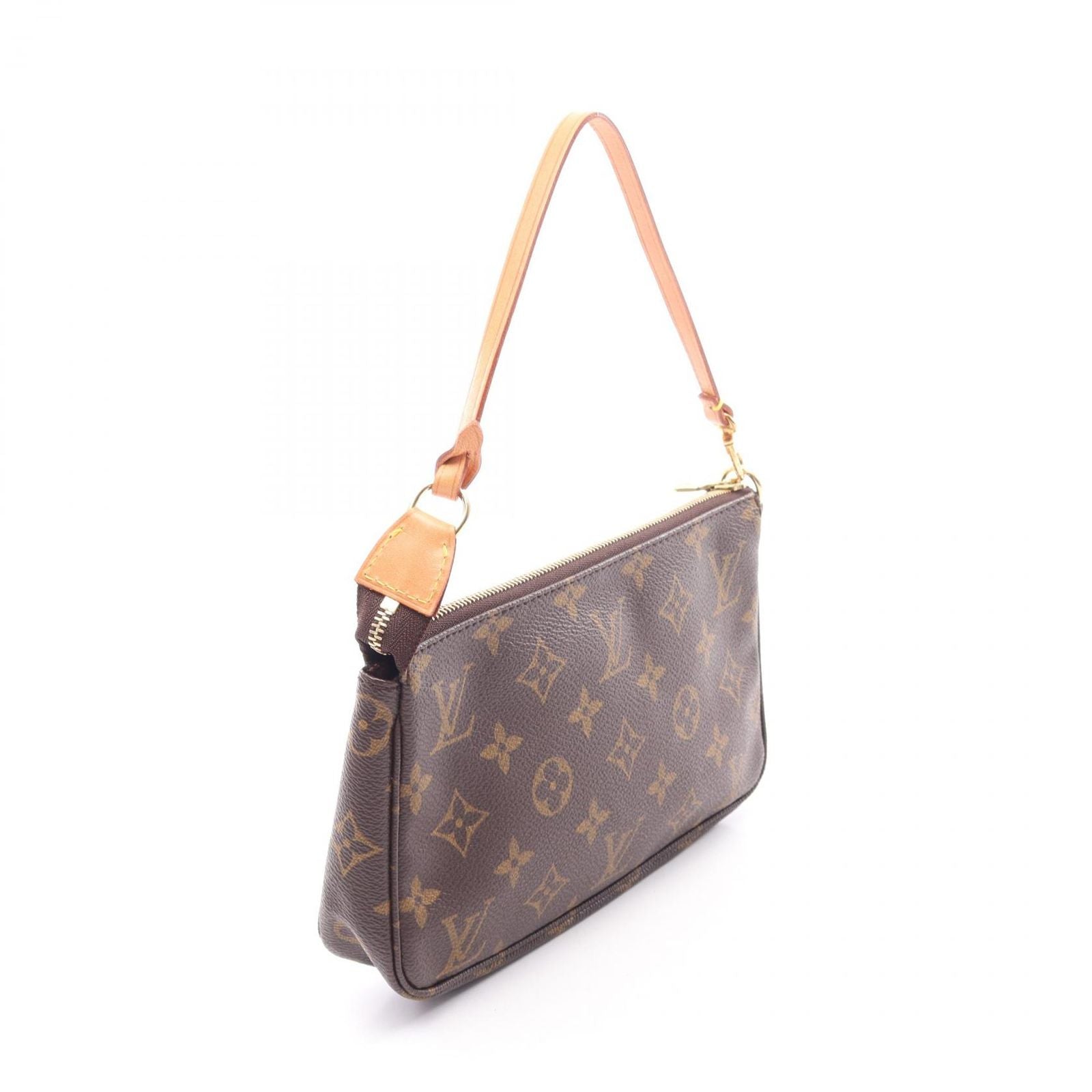 Louis Vuitton Handbag Pochette Monogram Canvas Leather — view 2