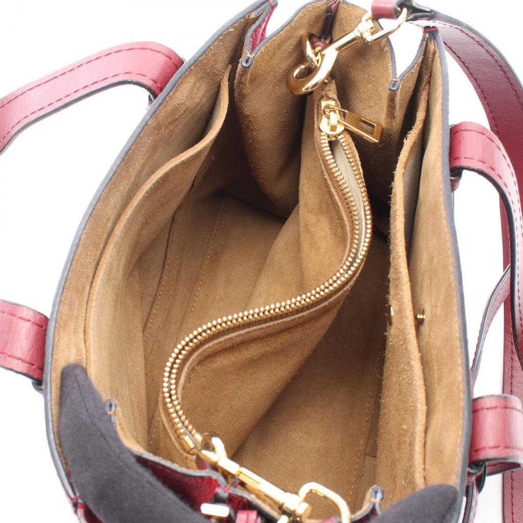 Loewe Tote Gate Top Handle Winered Leather — view 3