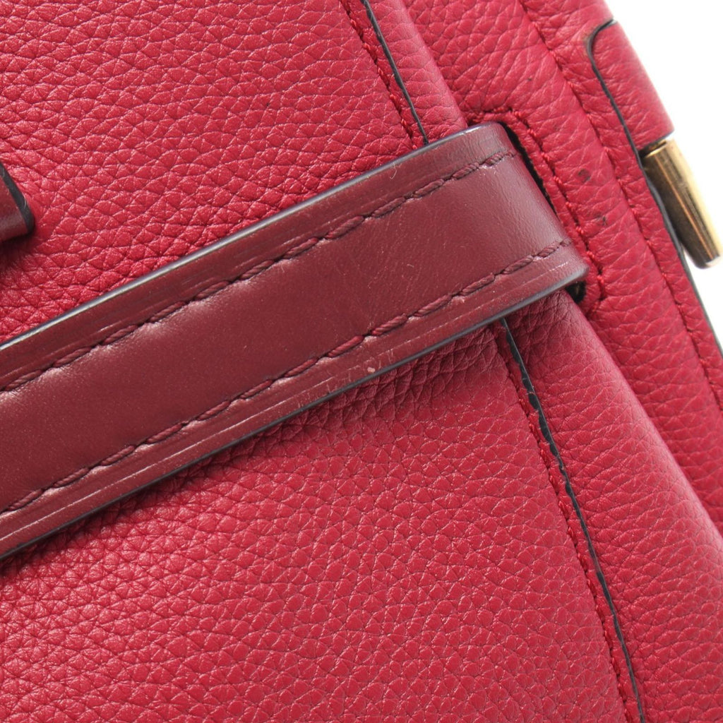 Loewe Tote Gate Top Handle Winered Leather — view 8