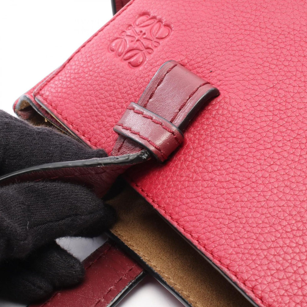 Loewe Tote Gate Top Handle Winered Leather — view 6