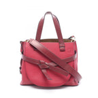 Loewe Tote Gate Top Handle Winered Leather
