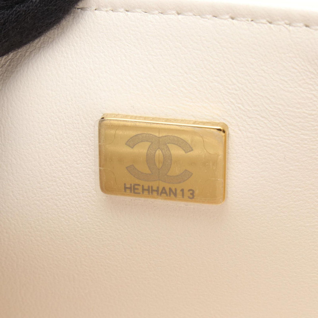 Chanel Shoulder Bag 2.55 Blanc Stitch White Leather Chain — view 5