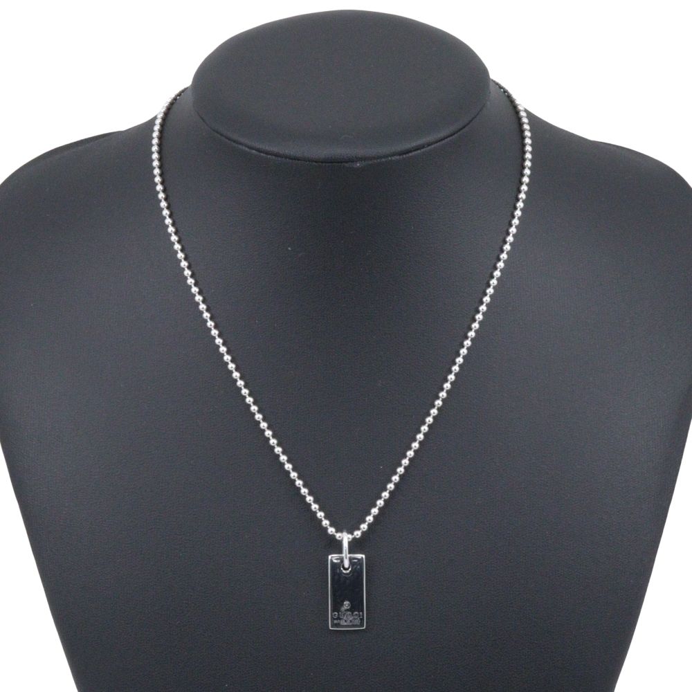 Gucci Ball Chain 925 Sterling Silver Necklace — view 2