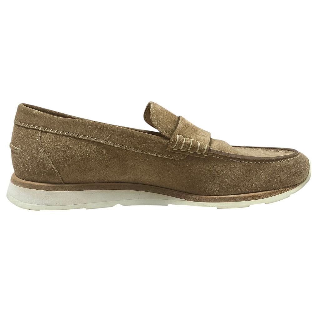 Hermes Moccasins Job Suede Loafers Sneakers 39 Camel — view 3