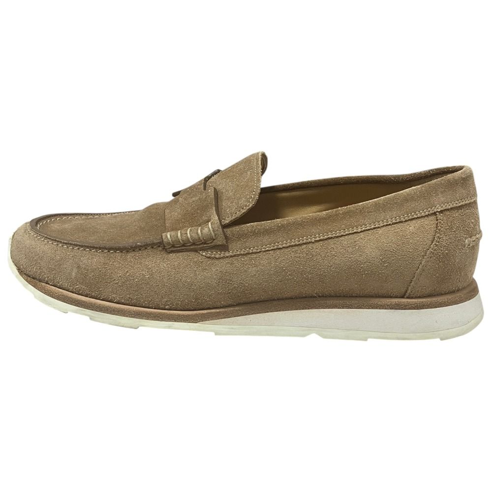 Hermes Moccasins Job Suede Loafers Sneakers 39 Camel — view 2