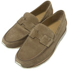 Hermes Moccasins Job Suede Loafers Sneakers 39 Camel